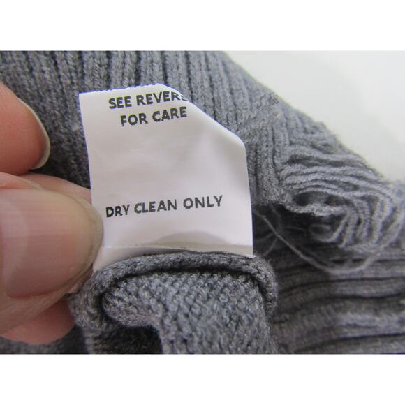 Honey Punch Sweater Womens Medium Distressed V Neck Coastal Nautical Neutral - Picture 9 of 9